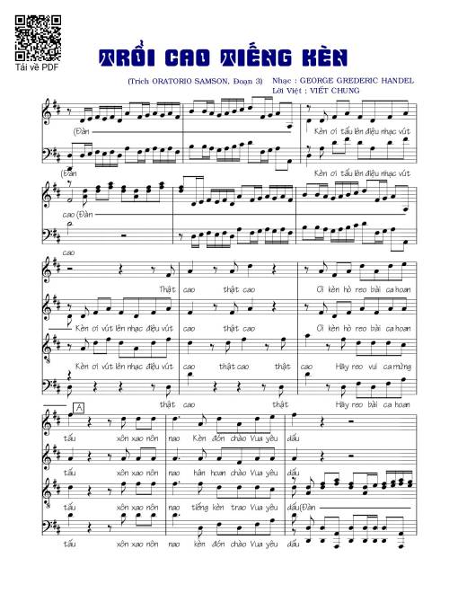Sheet PDF of Trổi cao tiếng kèn