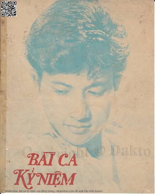 Sheet PDF of Bài ca kỷ niệm
