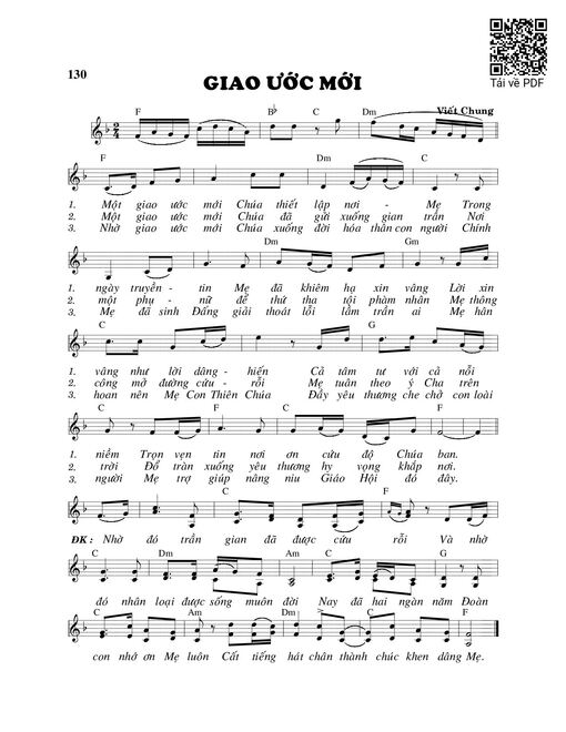 Sheet PDF of Giao ước mới