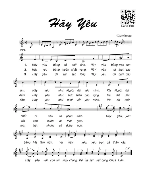 Hãy yêu - Viết Chung