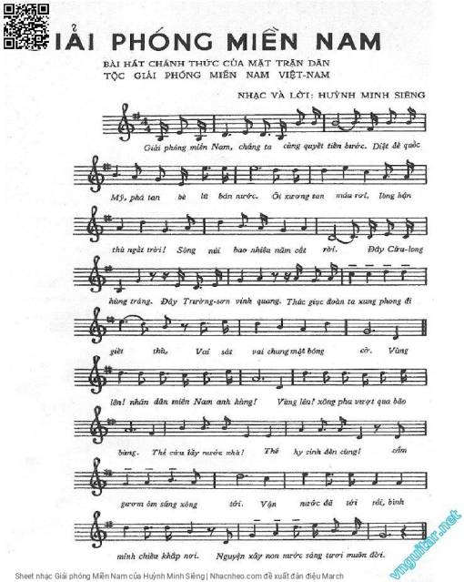 Sheet PDF of Giải phóng Miền Nam