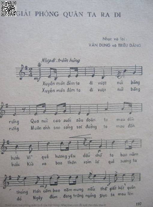 Sheet PDF of Giải phóng quân ta đi