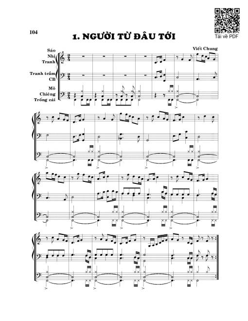 Sheet PDF of Người từ đâu tới