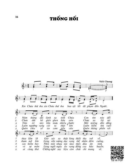 Thống hối - Viết Chung