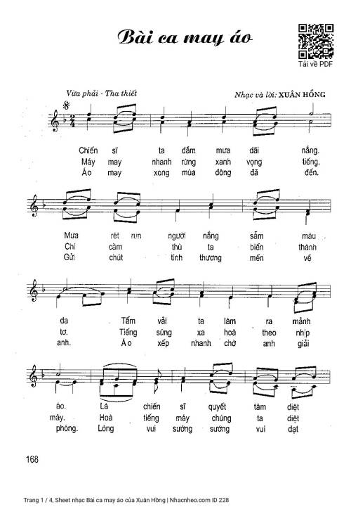 Bài ca may áo - Xuân Hồng