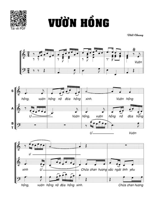 Sheet PDF of Vườn hồng