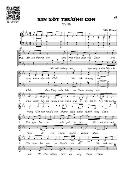 Xin xót thương con (Thánh Vịnh 50)