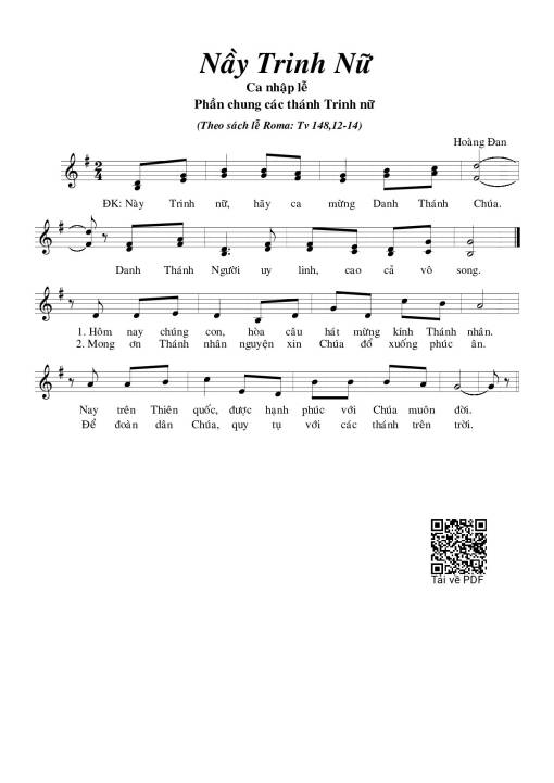 Nầy Trinh Nữ - Hoàng Đan