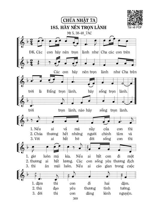 Sheet PDF of Hãy Nên Trọn Lành