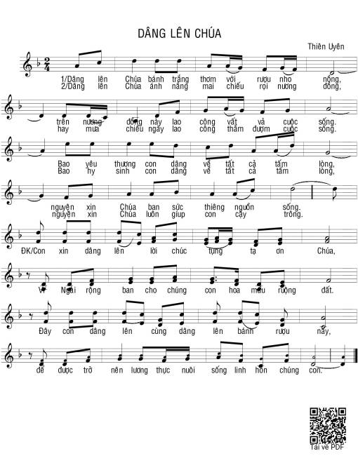 Dâng Lên Chúa - Thiên Uyên