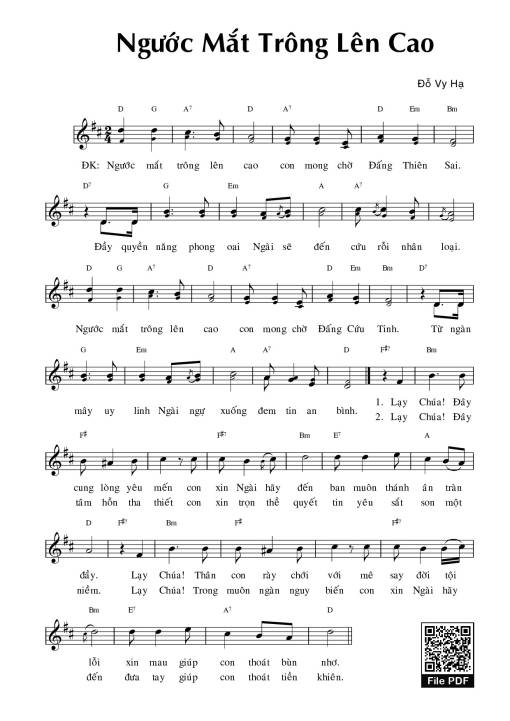 Ngước Mắt Trông Lên Cao