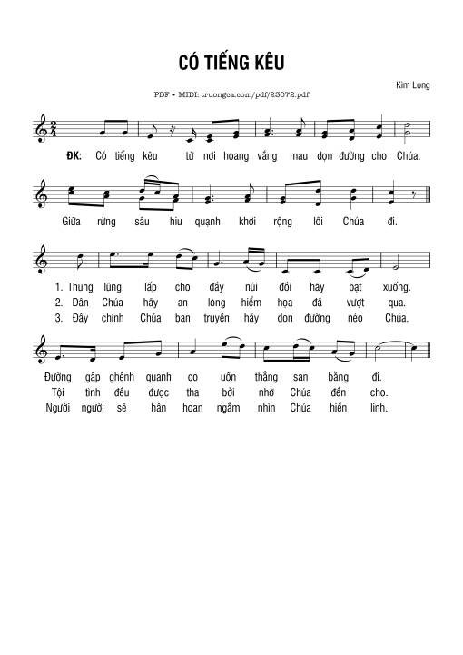 Có Tiếng Kêu - Kim Long