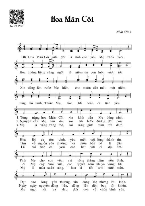 Hoa Mân Côi - Nhật Minh