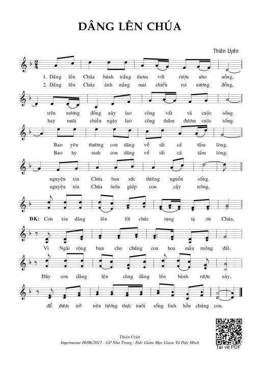 Dâng Lên Chúa - Sr. Thiên Uyên