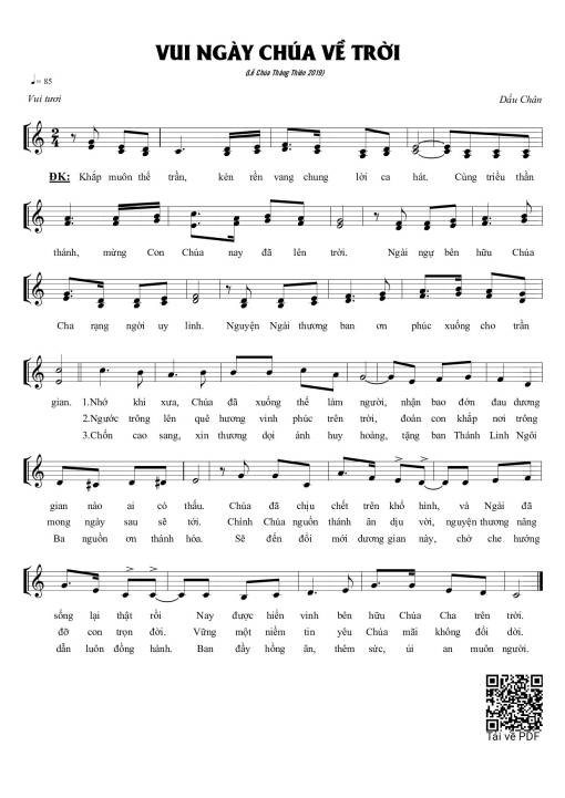 Vui ngày Chúa về trời