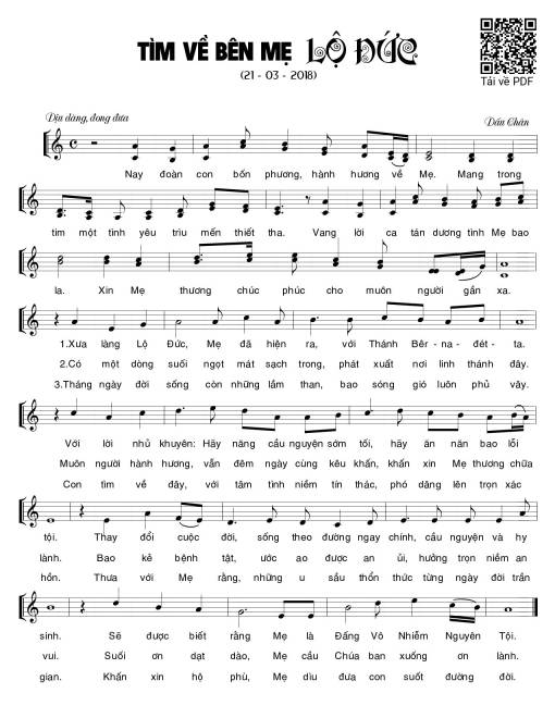 Tìm về bên Mẹ Lộ Đức