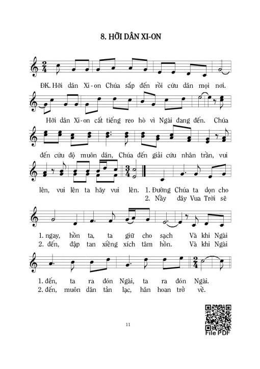 Sheet PDF of Hỡi Dân Xion