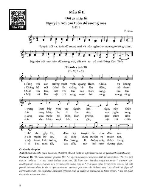 Sheet PDF of Đối Ca Nhập Lễ Ii (Mùa Vọng)