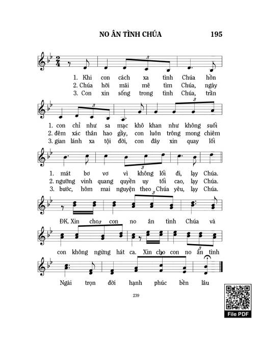 No Ân Tình Chúa - Mi Trầm