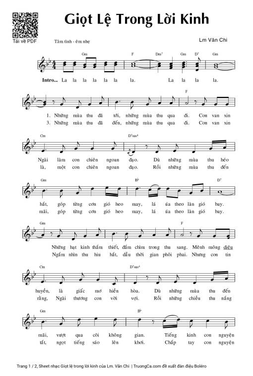 Giọt lệ trong lời kinh