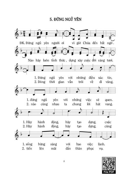 Sheet PDF of Đừng Ngủ Yên