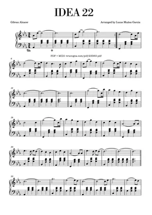 Idea 22 Sheet Piano - Gibran Alcocer