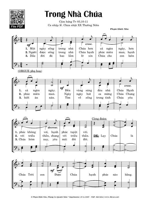 Thánh Vịnh 83, Trong Nhà Chúa