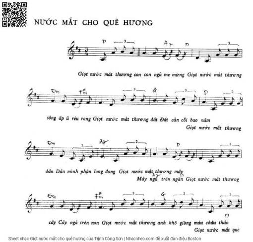 Giọt nước mắt cho quê hương