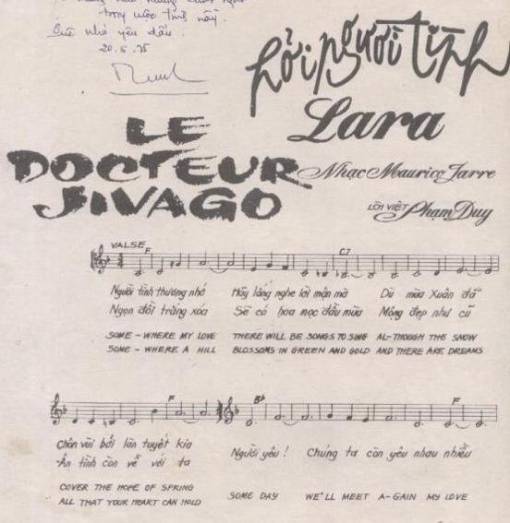 Sheet PDF of Hỡi Người Tình Lara