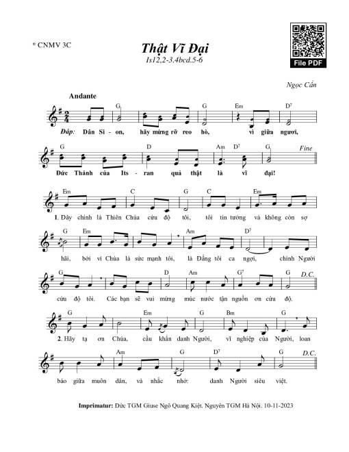 Thật Vĩ Đại - Ngọc Cẩn