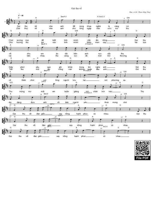 Gọi thu về - Phạm Năng Tùng