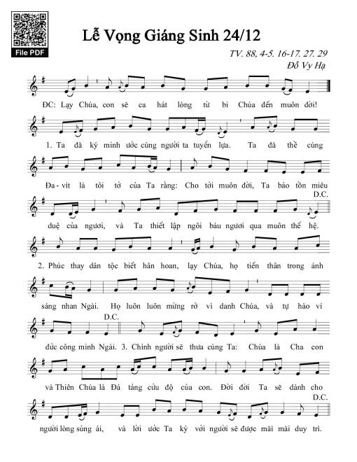 Thánh Vịnh 88, Lễ Vọng Giáng Sinh