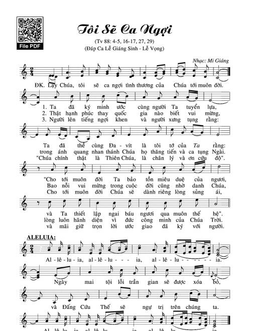 Thánh Vịnh 88, Tôi Sẽ Ca Ngợi