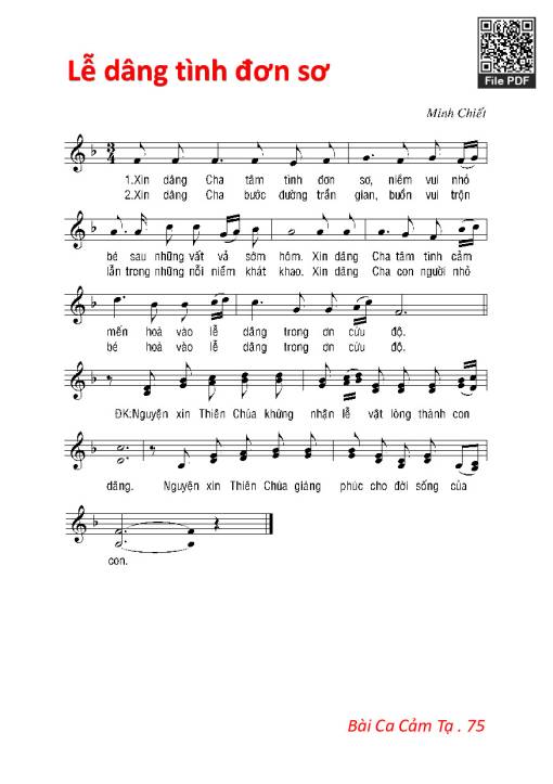 Lễ Dâng Tình Đơn Sơ