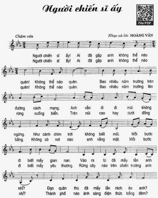 Sheet PDF of Người Chiến Sĩ Ấy