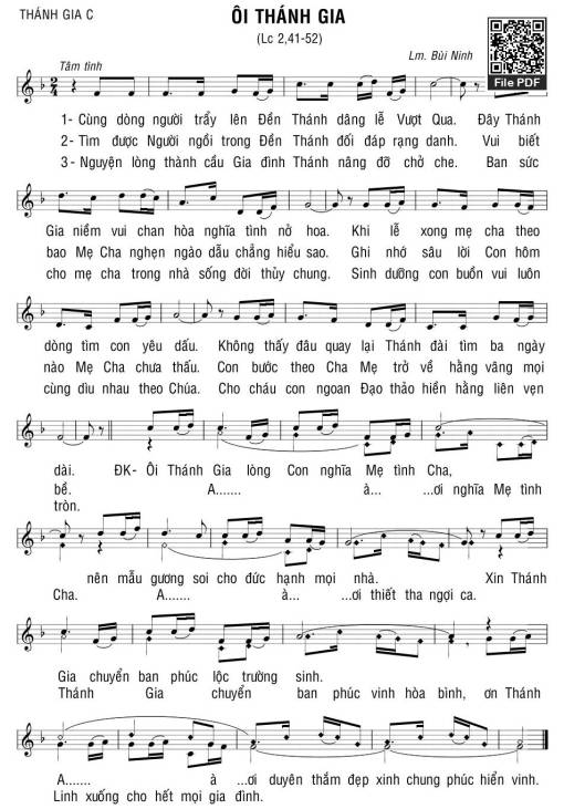 Ôi Thánh Gia - Bùi Ninh