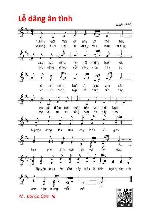 Lễ Dâng Ân Tình