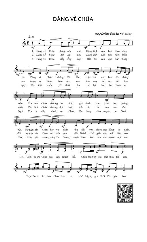 Dâng Về Chúa - Hưng Ca Phạm Đình Đài