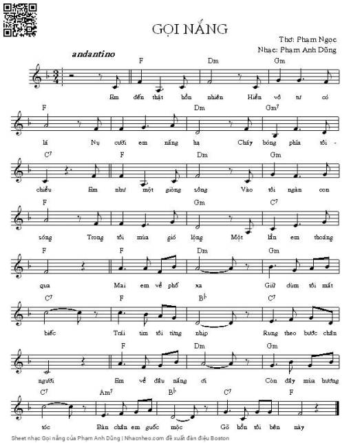 Gọi nắng - Phạm Anh Dũng
