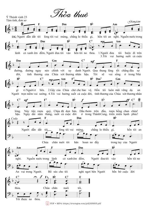 Thỏa Thuê (Thánh vịnh 22)