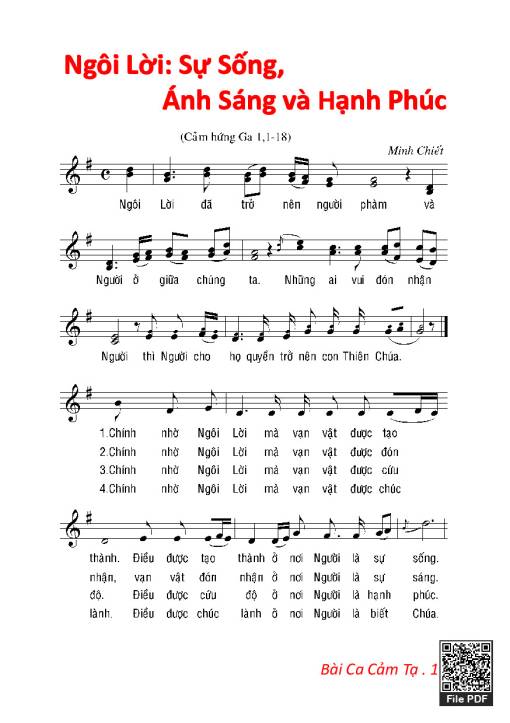 Ngôi Lời: Sự Sống, Ánh Sáng Và Hạnh Phúc