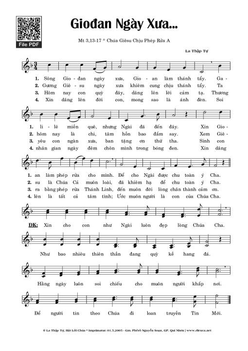 Giodan Ngày Xưa - La Thập Tự