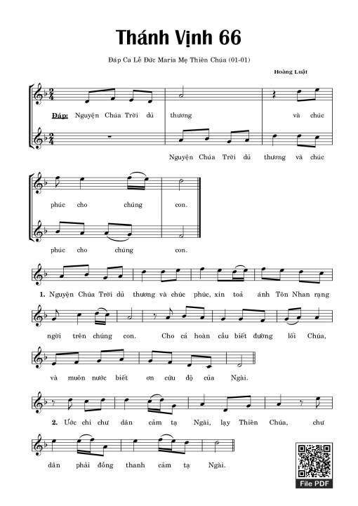 Thánh Vịnh 66 - Hoàng Luật