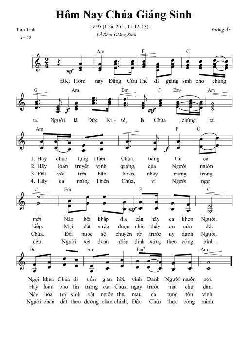 Thánh Vịnh 95, Hôm Nay Chúa Giáng Sinh