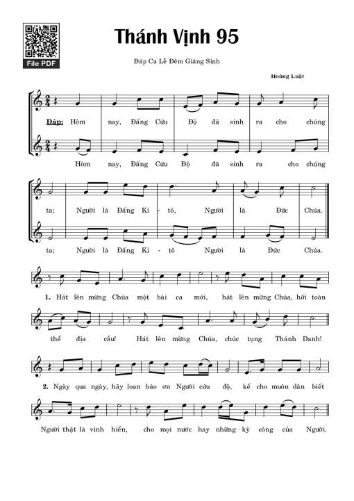 Thánh Vịnh 95 - Hoàng Luật