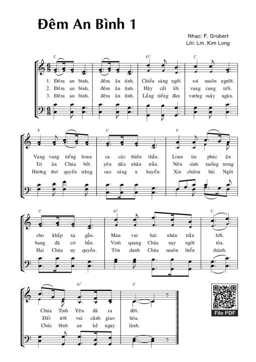 Sheet PDF of Đêm An Bình 1