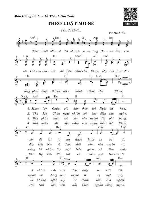 Theo Luật Mô-Sê - Vũ Đình Ân