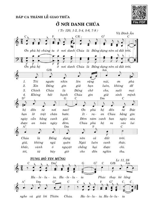 Thánh Vịnh 120, Ở Nơi Danh Chúa