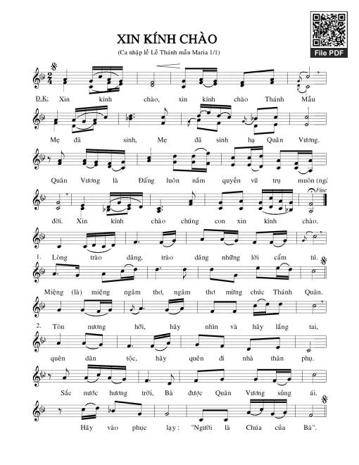 Xin Kính Chào - Xuân Thảo