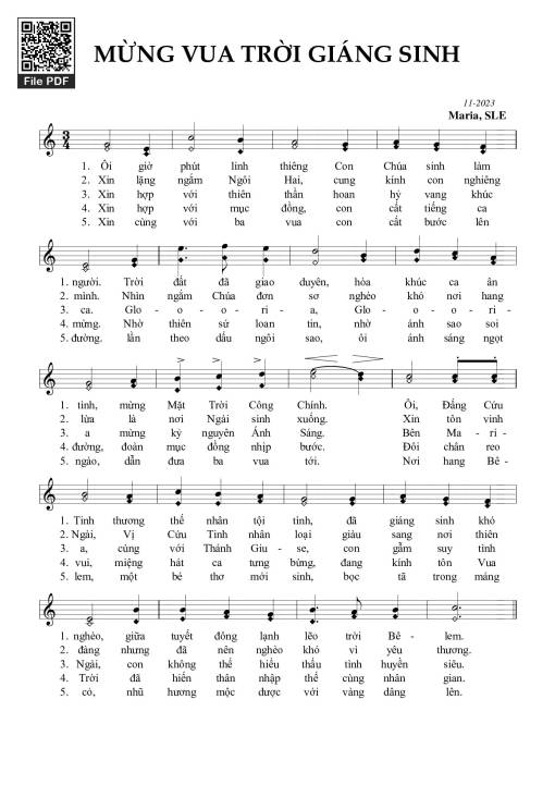 Mừng Vua Trời Giáng Sinh